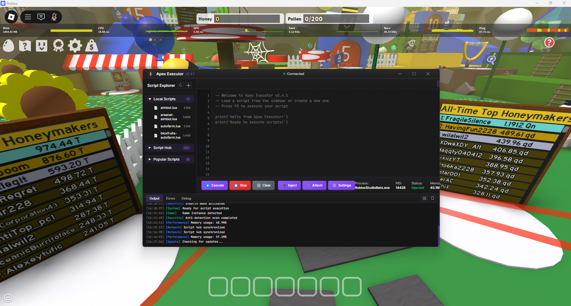 Apex Executor Interface